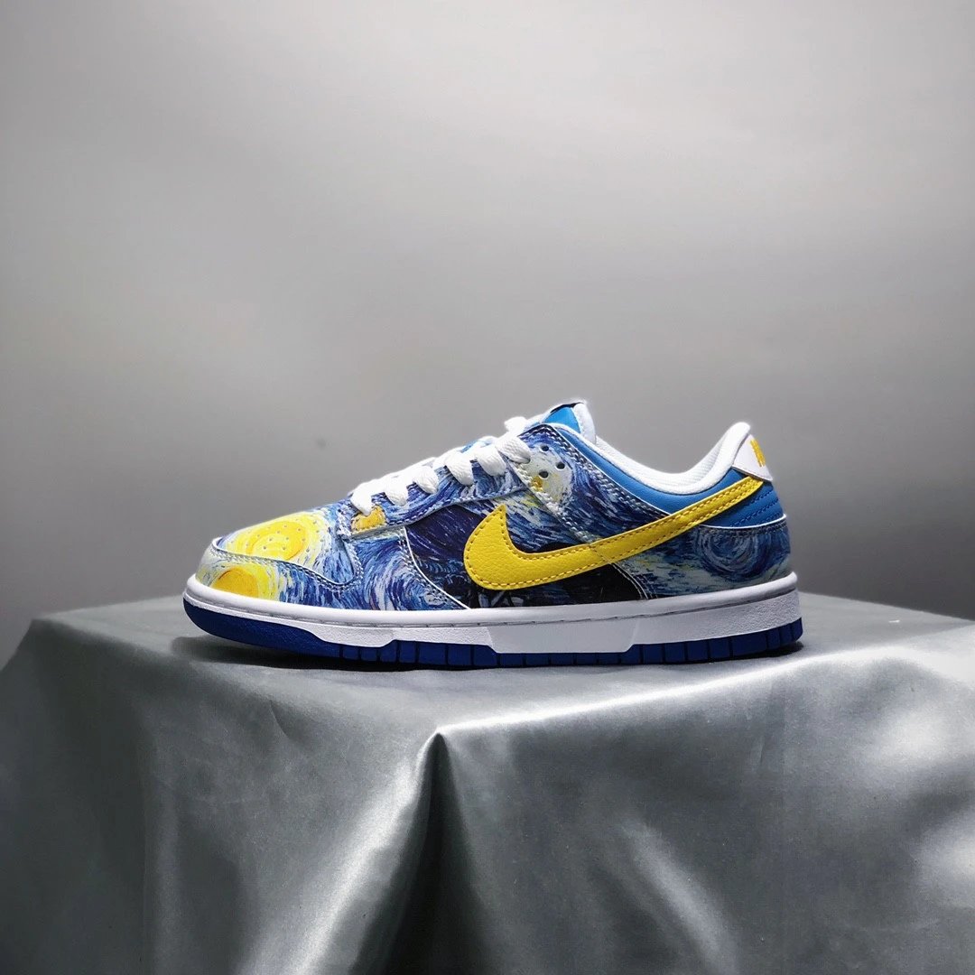 Nike Dunk Low Van Gogh Starry Night Art Sneakers