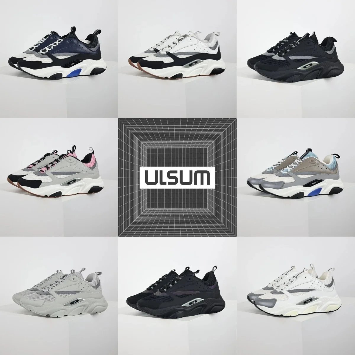 ULSUM Chunky Sneakers for Men and Women - Fashionable Retro Running Shoes