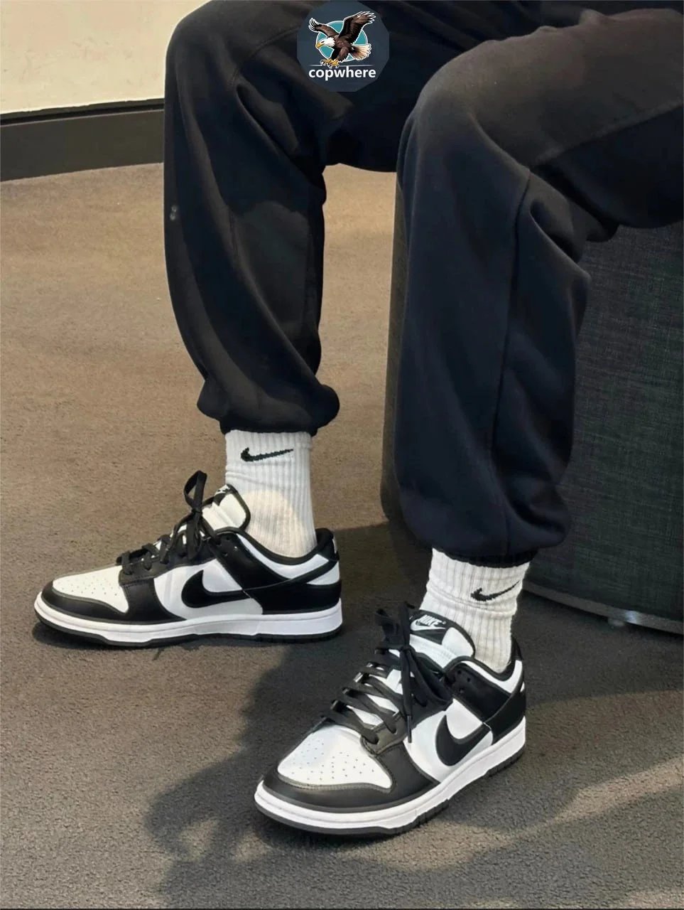 Nike Dunk Low Black White Sneakers for Men Women