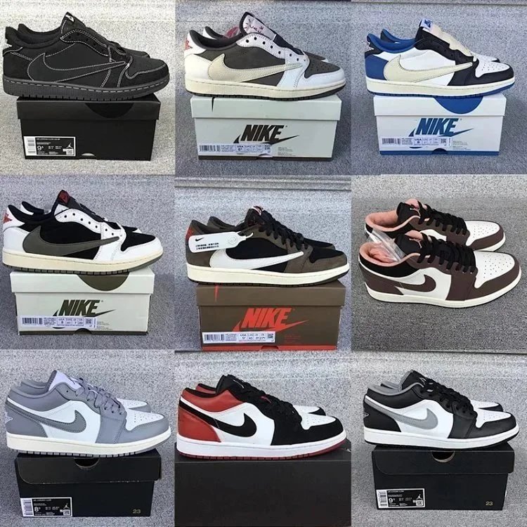 Nike Air Jordan 1 Low Sneakers Men Women Fashion Basketball Shoes