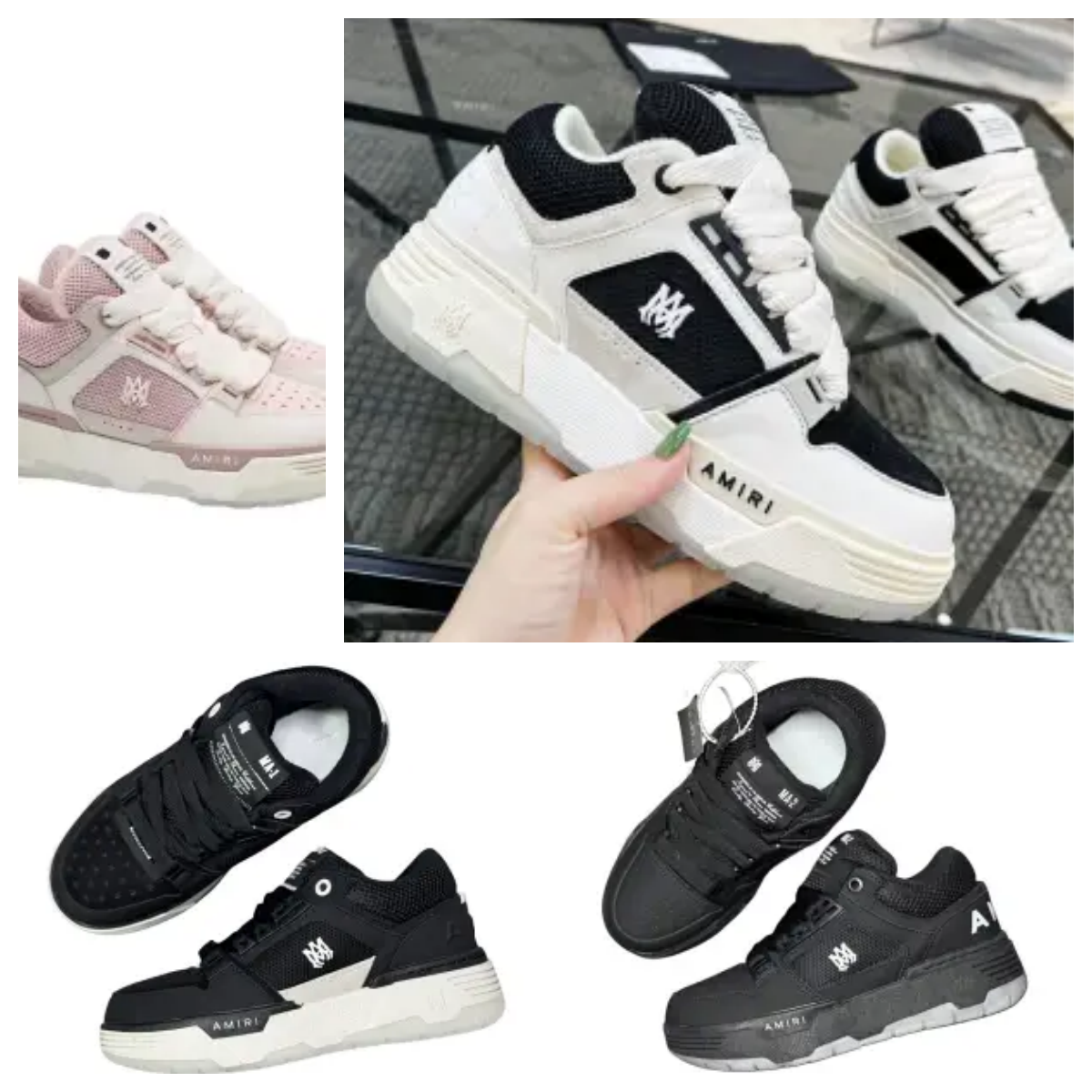 AMIRI Chunky Sneakers for Men and Women Fashionable Streetwear Shoes